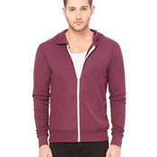 Unisex Triblend Lightweight Hooded Full-Zip Tee