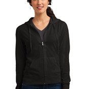 Juniors Jersey Full Zip Hoodie