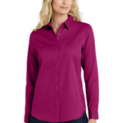 Ladies Long Sleeve SuperPro React  Twill Shirt